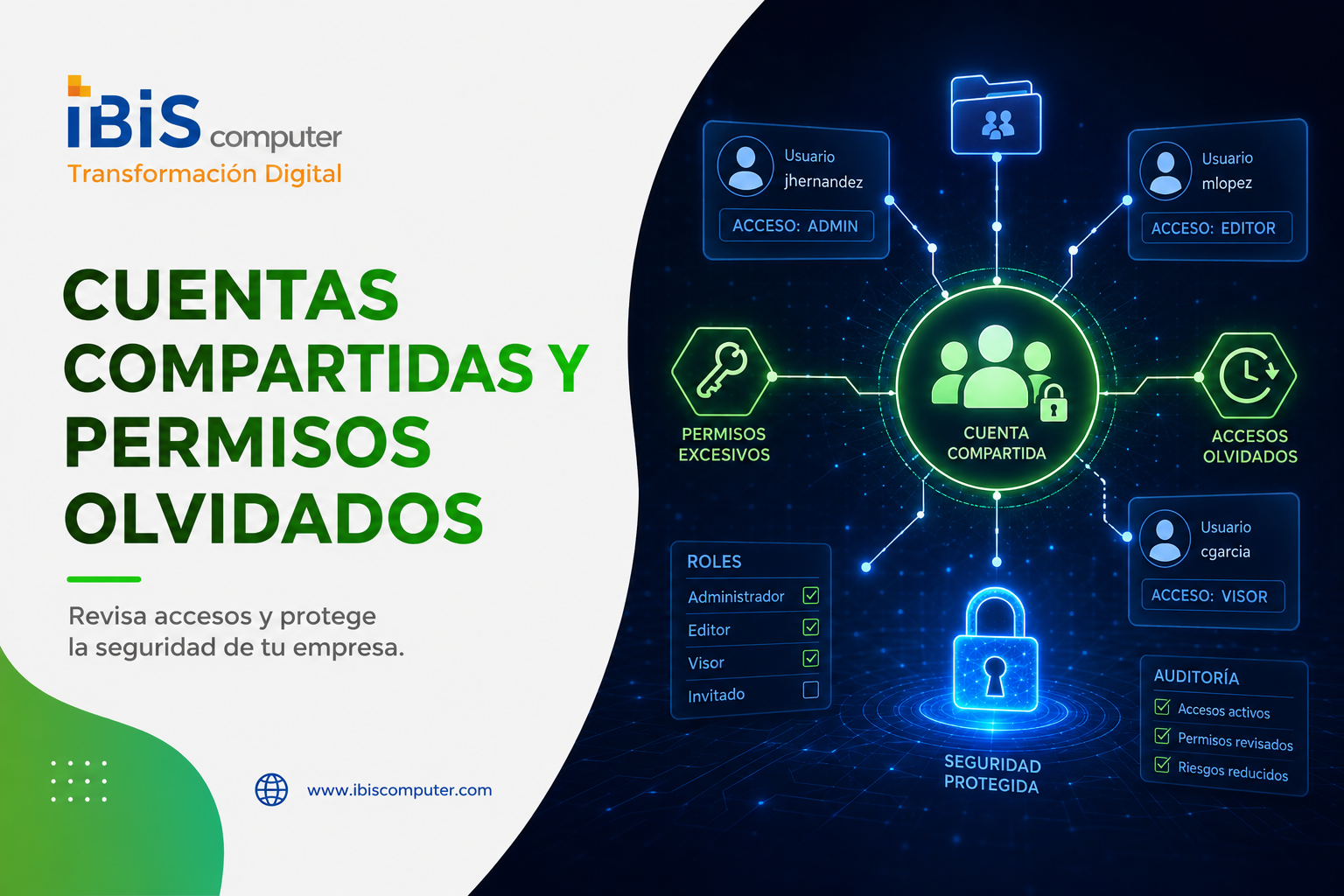 Cuentas compartidas y permisos olvidados: riesgos para la seguridad de tu empresa