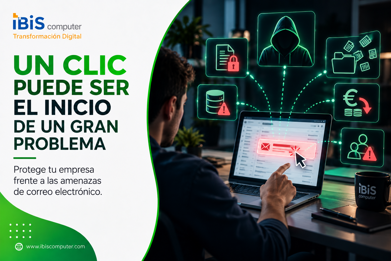 Un empleado hace clic en un correo falso: ¿qué puede pasar después?